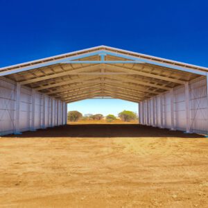 Tunnel Shed 42 x 20 x 6m - UB Column - Zincalume EDIT